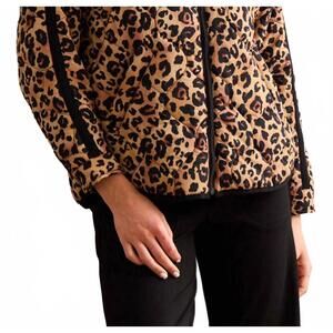 NEW TRIBAL zipped front quilted jacket in biscotti